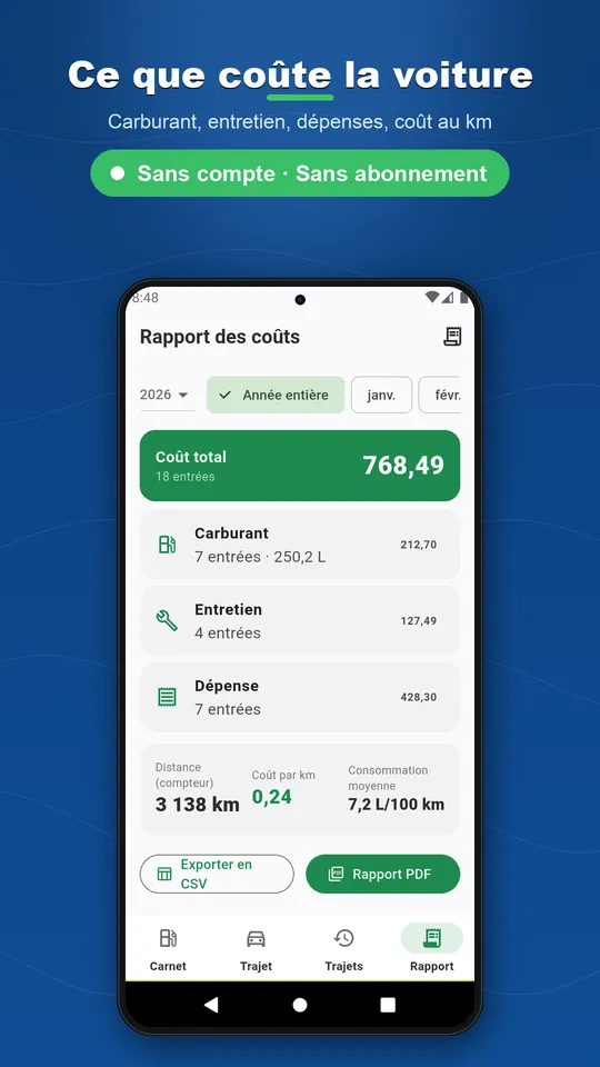 Car Log : carnet auto, pleins et entretien — 4