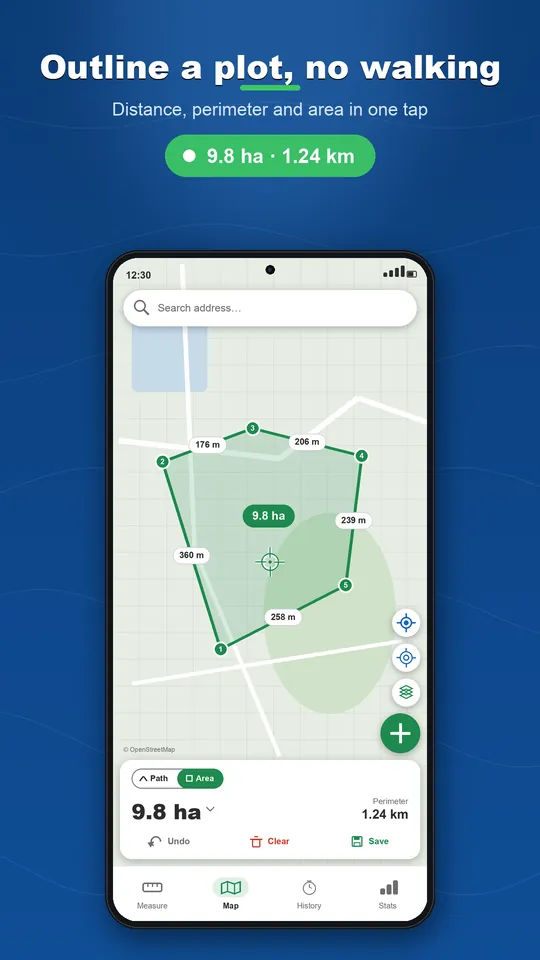 Distance Measure Pro: GPS Area — 2