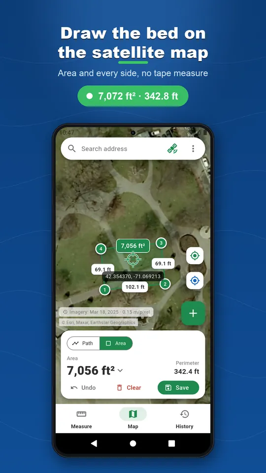 Landscaping Calc + GPS Measure — 1