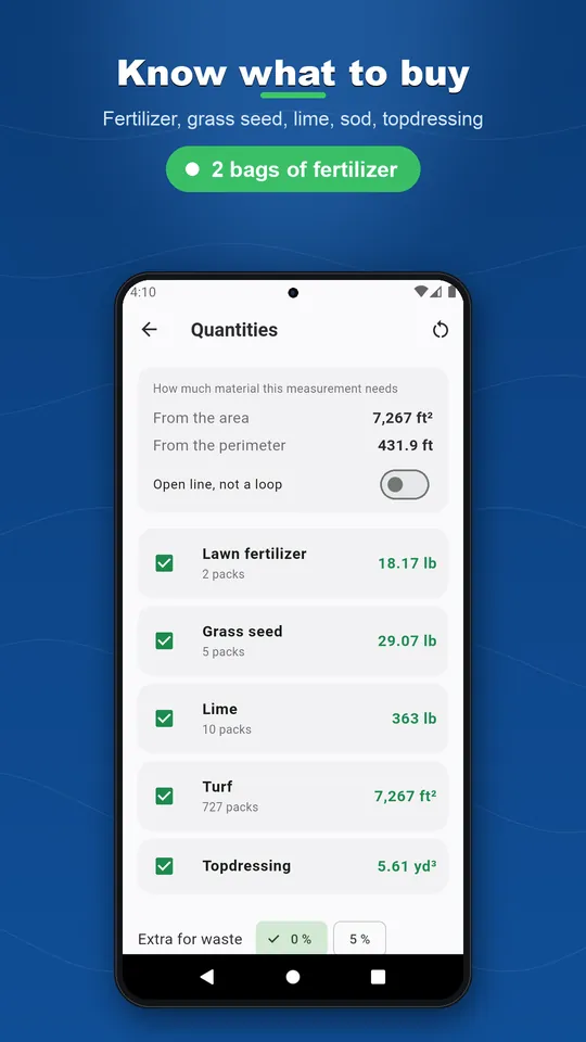 Lawn Size Calculator + GPS — 2