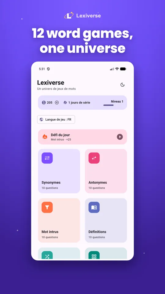 Lexiverse: Word Games — 1
