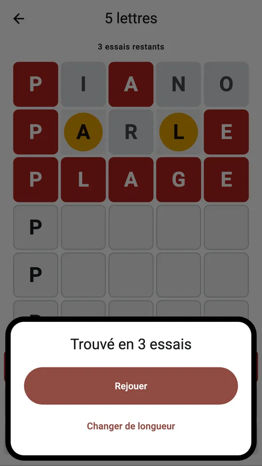 Motrix : Mot Caché 4-8 Lettres — 3