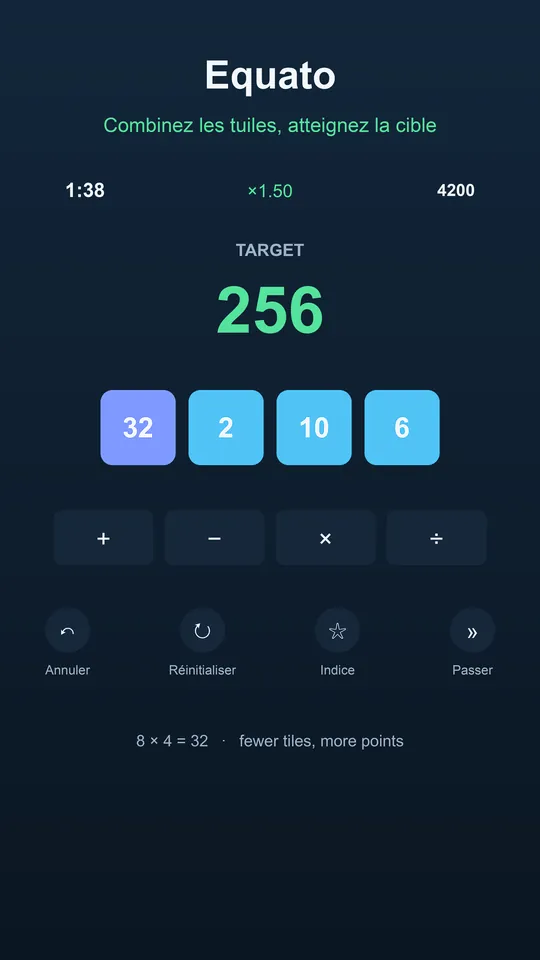 Numina : jeux de calcul mental — 4