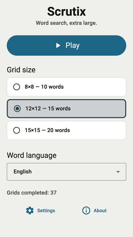 Scrutix: Big Word Search — 1