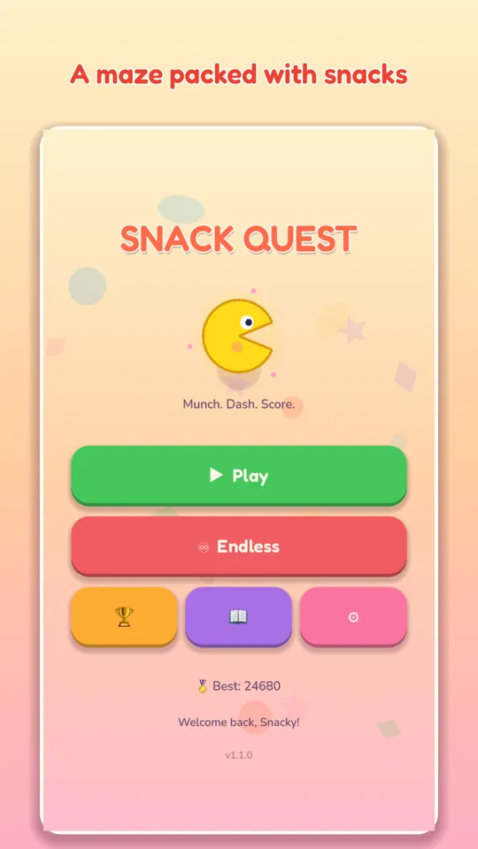 Snack Quest: Maze Arcade — 1